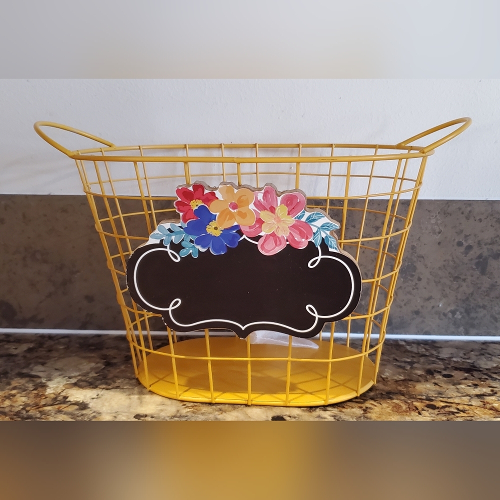 New Pioneer Woman Chalkboard Basket